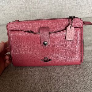 Coach Crossbody Bag with Wallet Pink